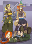 Ansley and Erin - Caught at Customs 2 by Ragadabah