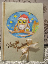 Christmas owls