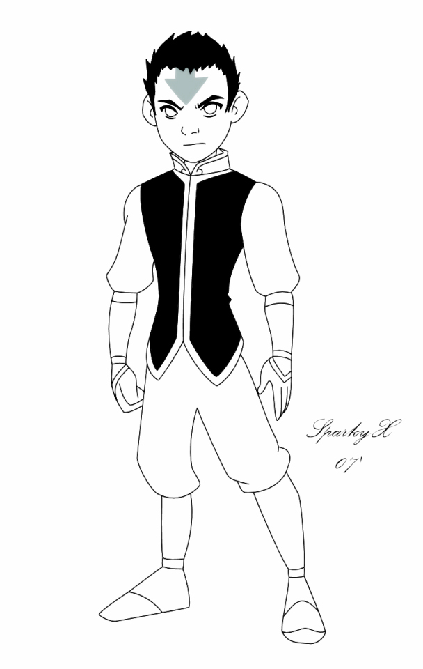 ATLA - Aang Lineart