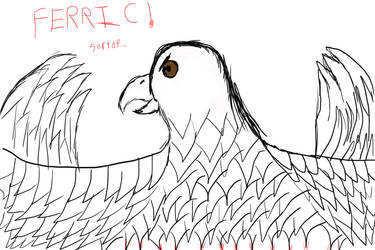 Art experiment 2 - Terrible hawk
