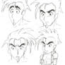 Crunch Bandicoot (Anime Human version) faces