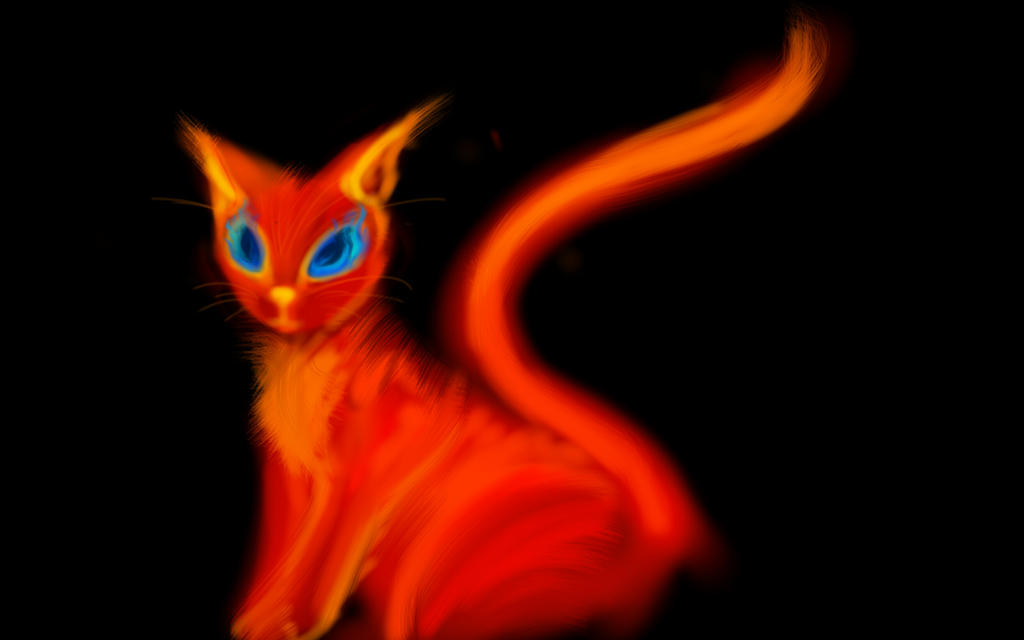 pyro cat by Akren1 on DeviantArt