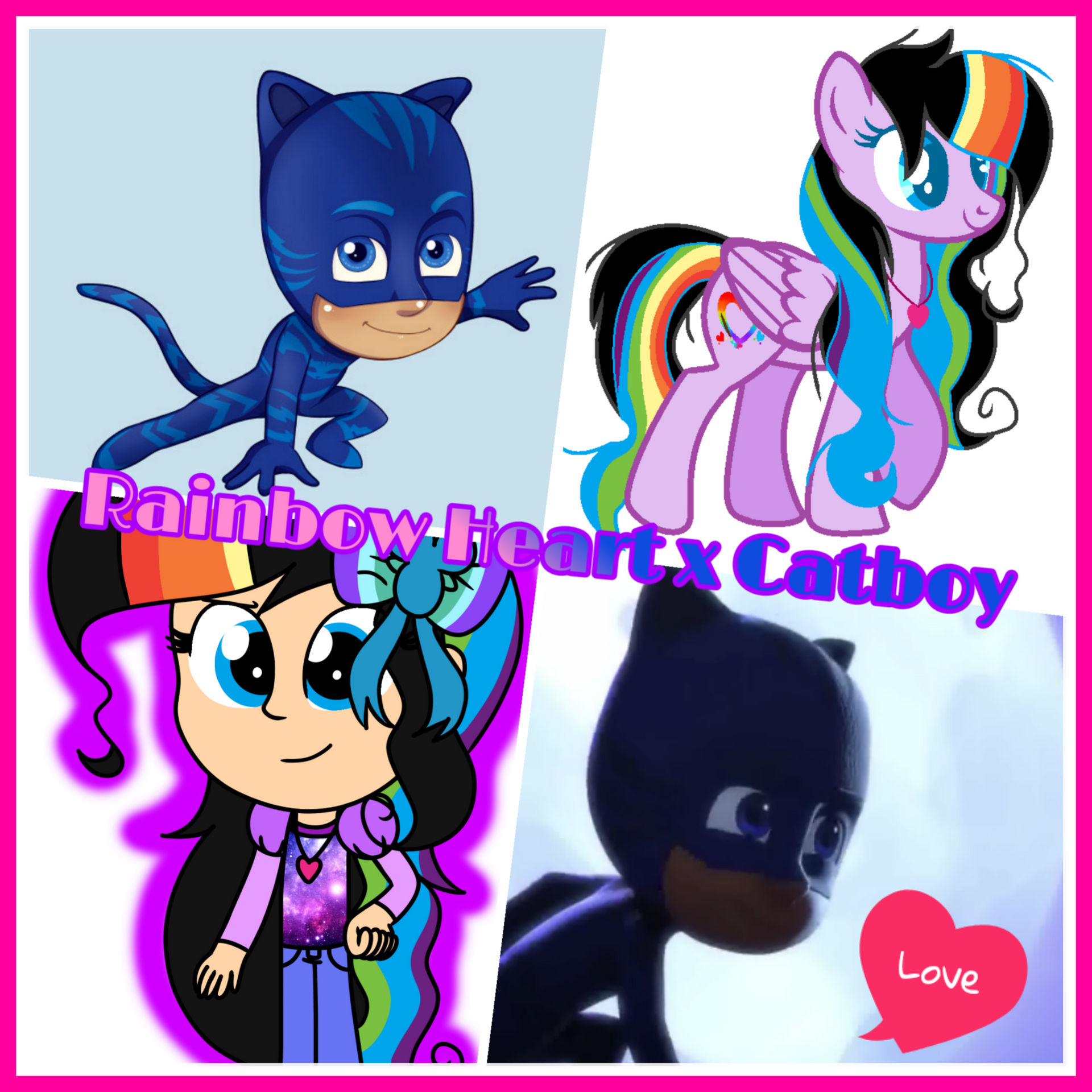 (CAT) Rainbow Heart x Catboy by MagicalMarissa on DeviantArt