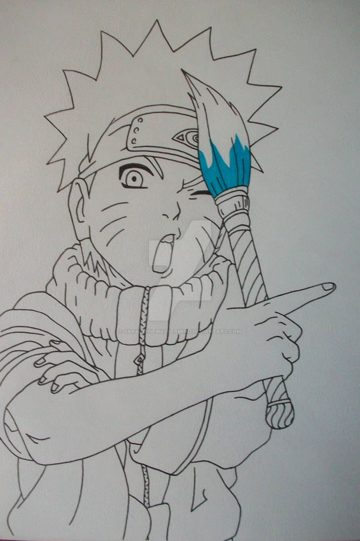 Anime Drawing, How to Draw Naruto (Young) Smile
