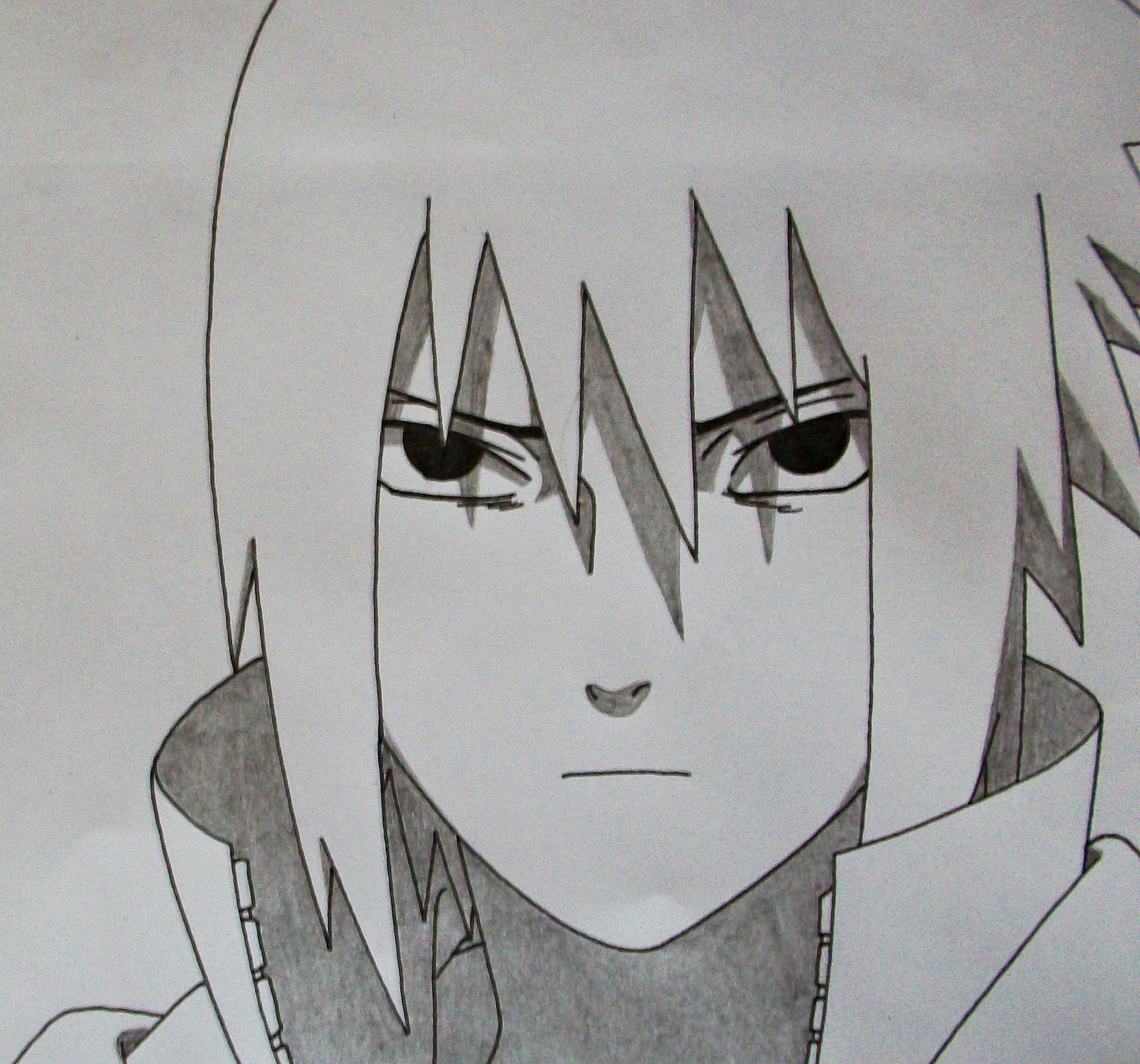 Tegami Art No.7 .:Sasuke Uchiha (Akatsuki Style):.