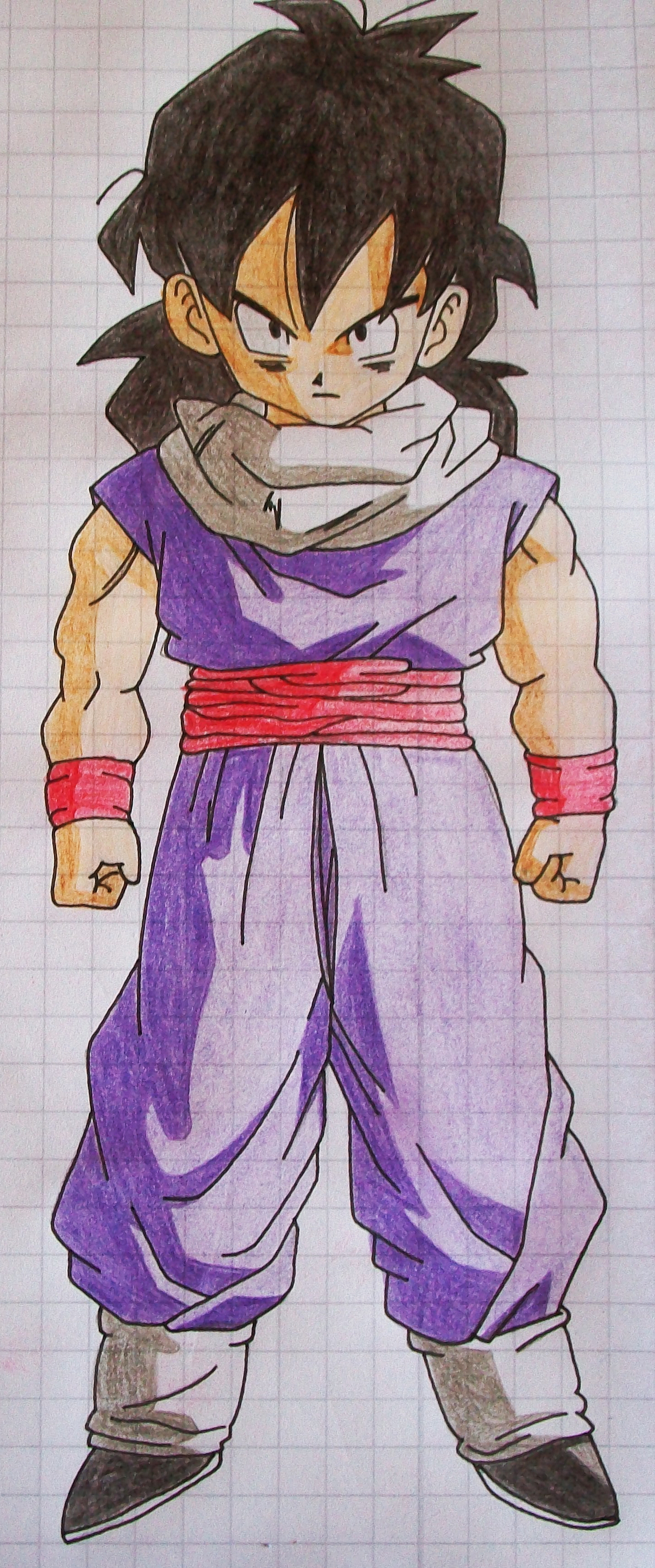 Tegami Art No.11 .:Son Gohan (Piccolo's Student):.