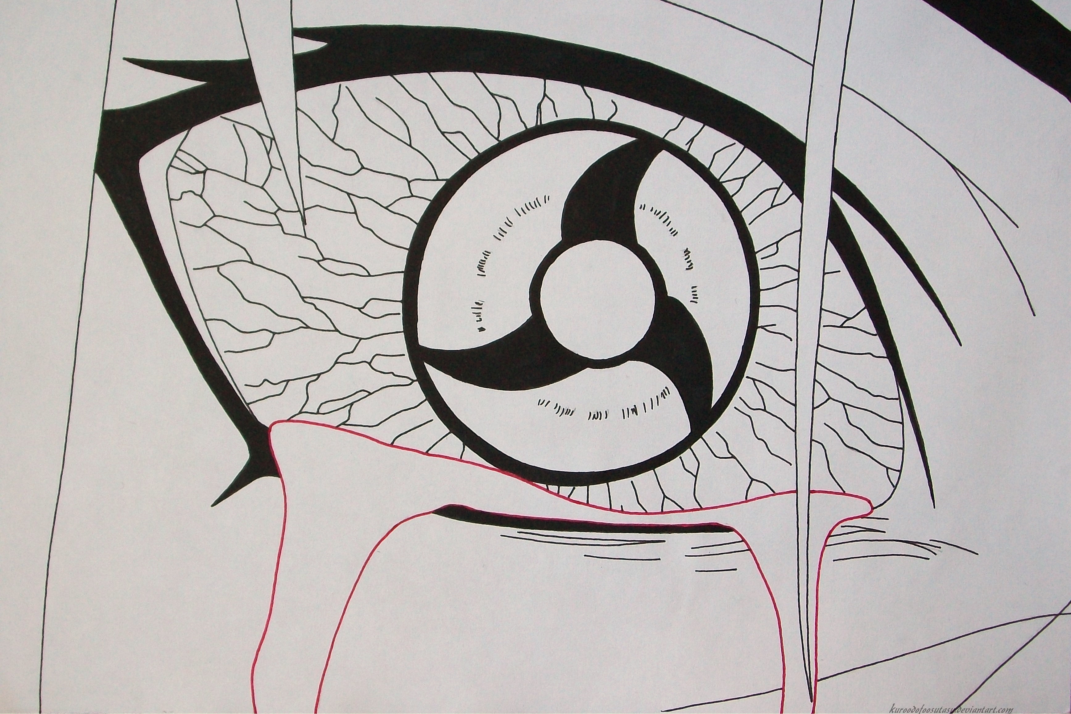 Naruto Itachi Mangekyou Sharingan Linear By