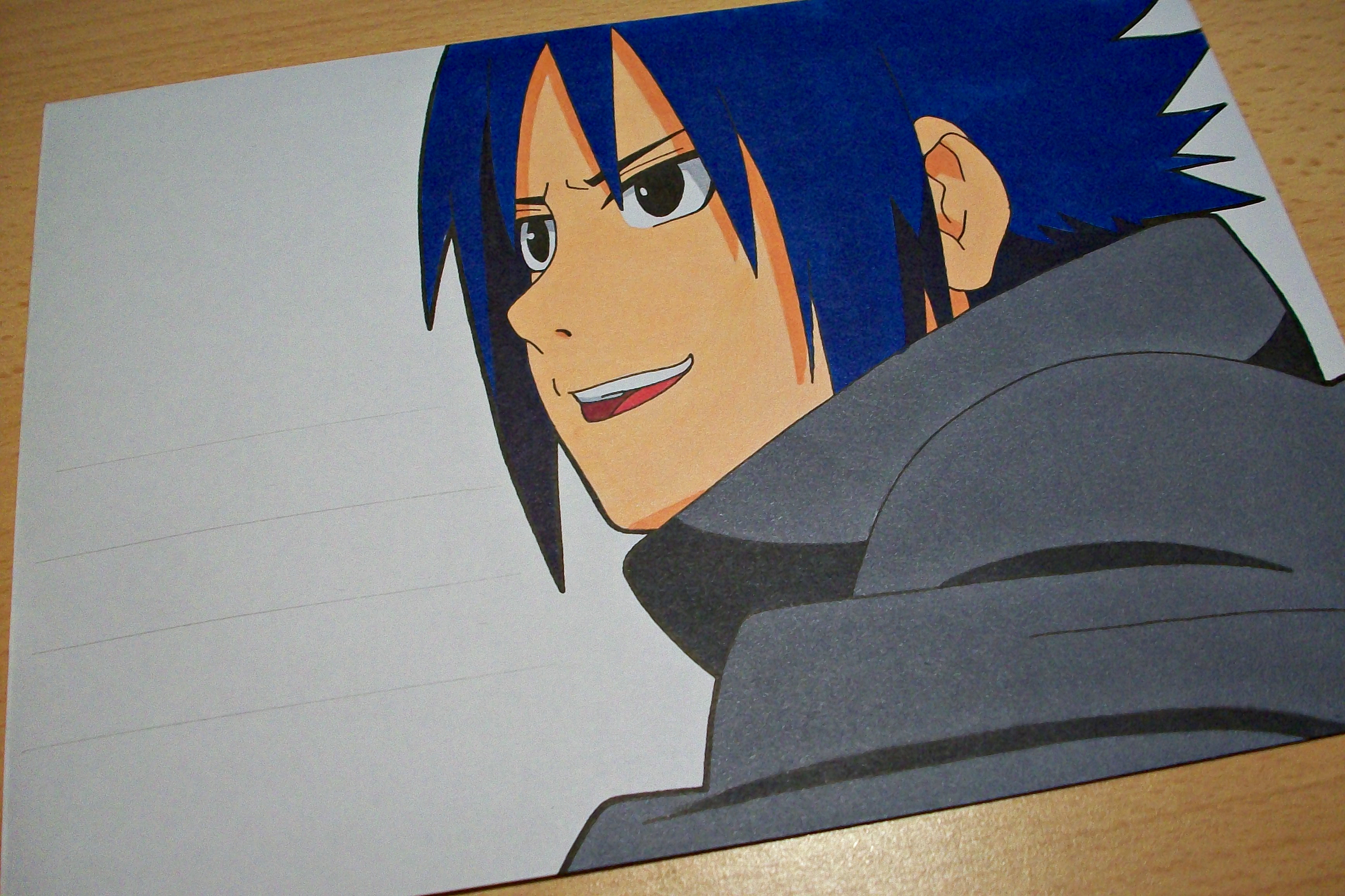 Sasuke Classico Colorido Sharingan by ADMUlielson on DeviantArt