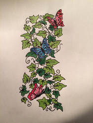 Butterflies and Ivy