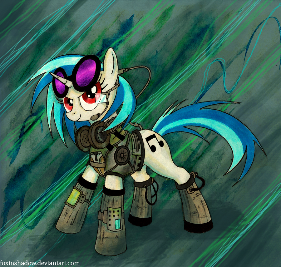 Cyberpunk Vinyl Scratch