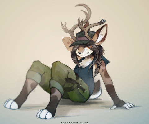 Clumsy Jackalope Girl