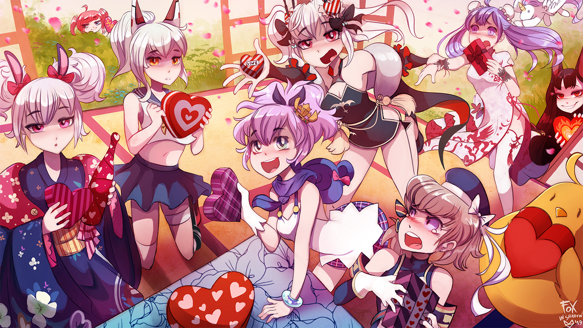 Azur Lane Valentines Day by FoxInShadow Azur Lane Valentines Day by FoxInShadow