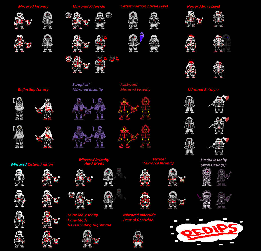 Mirrored Insanity (AUs) by RedipsTheColorHuman on DeviantArt