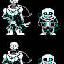 Undertale Papyrus v3 and Sans v7