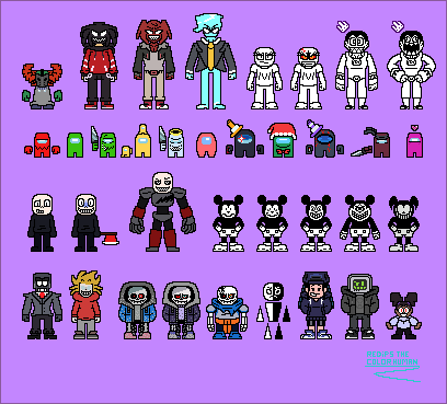 Epic Sans overworld sprite sheet by EpicMkMetaKnight on DeviantArt