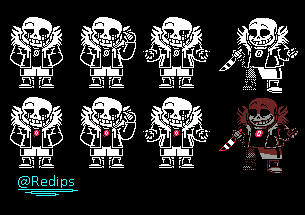 AU] Undertale Something New: Lethal Deal (Killer Sans Fight), Haruky Take