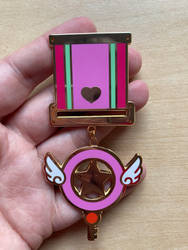 CardCaptor Sakura Medal style pin badge