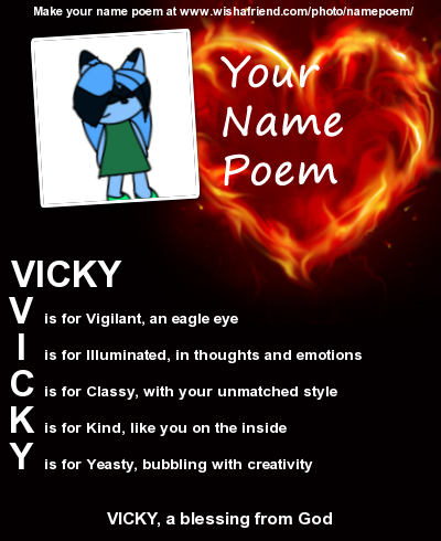 Vickys name by XxxVickyThehedgiexxX on DeviantArt