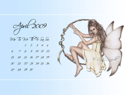 Wallpaper Calendar April 2009