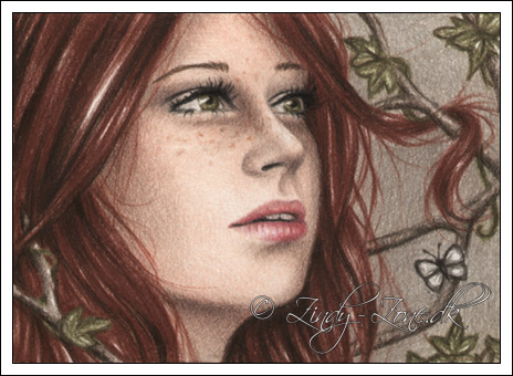 Autumn Girl ACEO