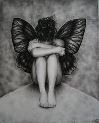 Sad Butterfly Girl