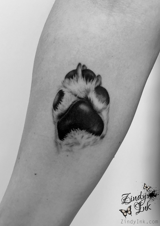 Dog Paw Tattoo by Zindy on DeviantArt
