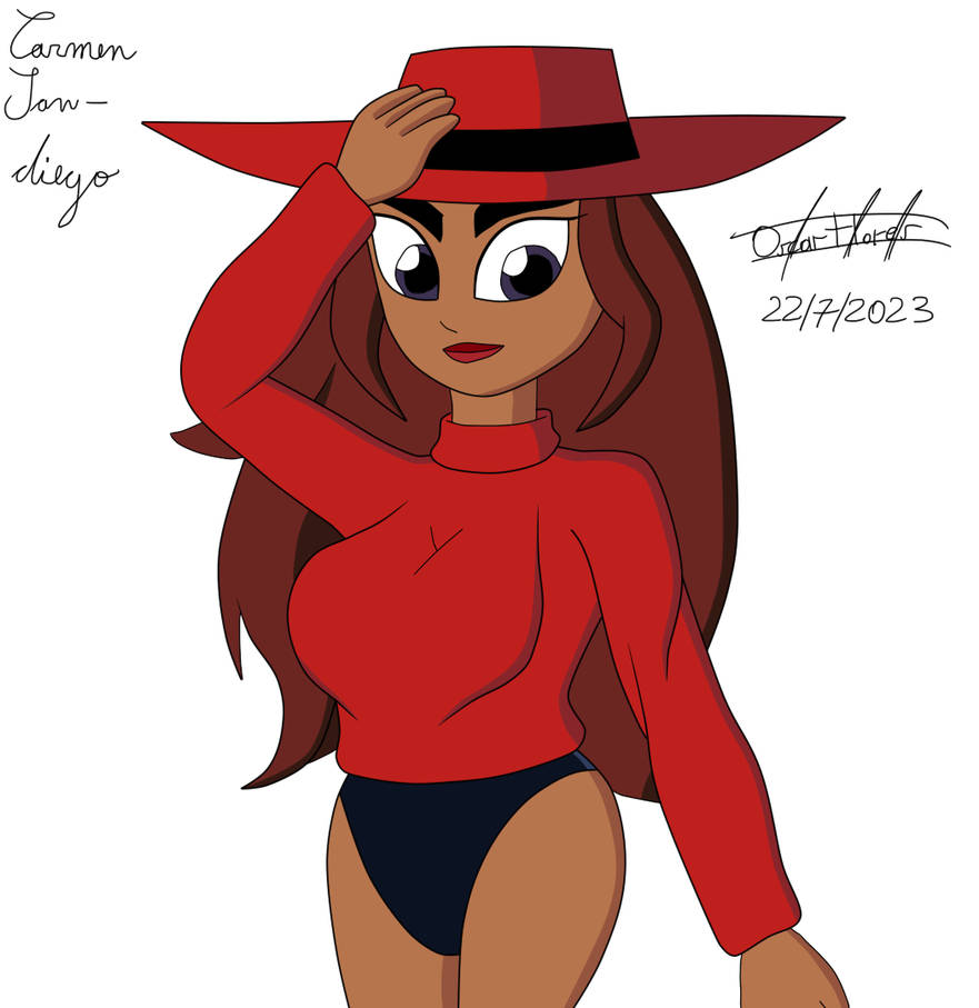 Carmen Sandiego sweater and panty by oscarcajilima on DeviantArt