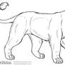 Free LineArt Adult Lioness 2