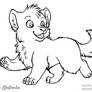 Free LineArt Puppy Wolf
