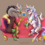 Discord x Celestia - Colored Sketch
