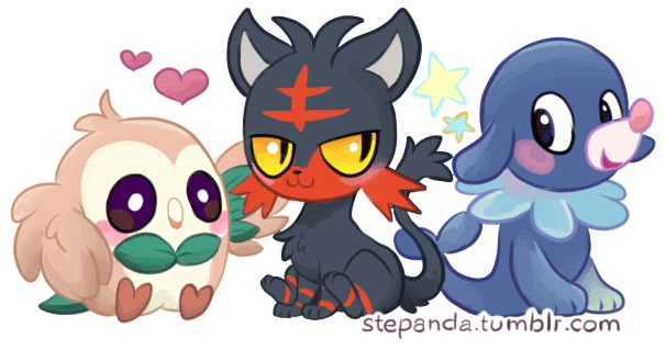 Rowlet Litten Popplio