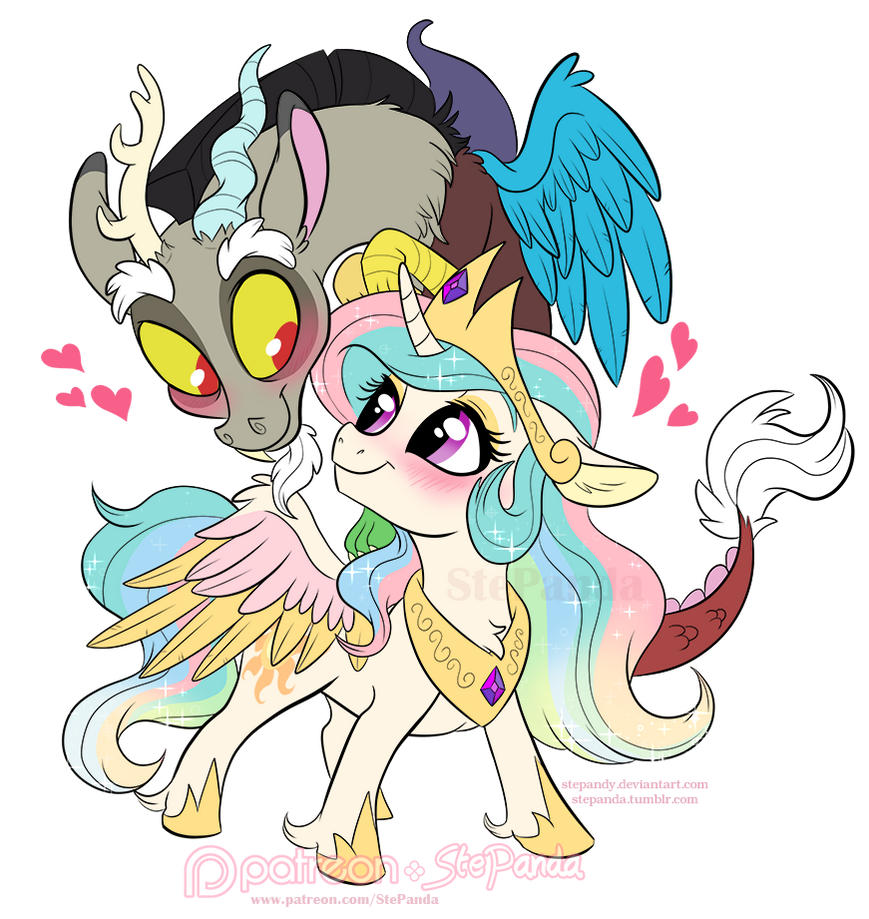 Chibi Discord X Celestia By StePandy On DeviantArt chibi-discord-x-celestia-by-stepandy-on-deviantart
