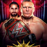 Brock lesnar vs Seth rollins Wrestlemania35 Poster