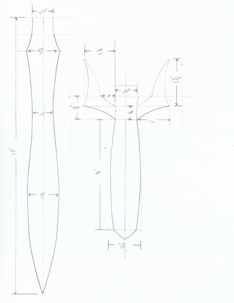 Dagger Template by Returacan on DeviantArt