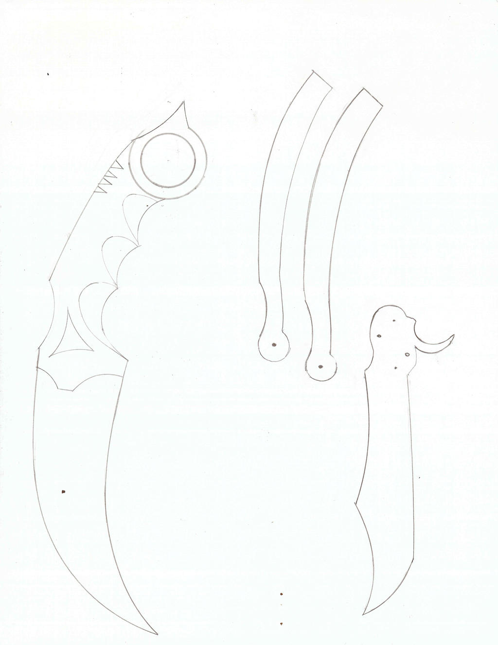 CS:GO Knives Cutsheet by Returacan on DeviantArt