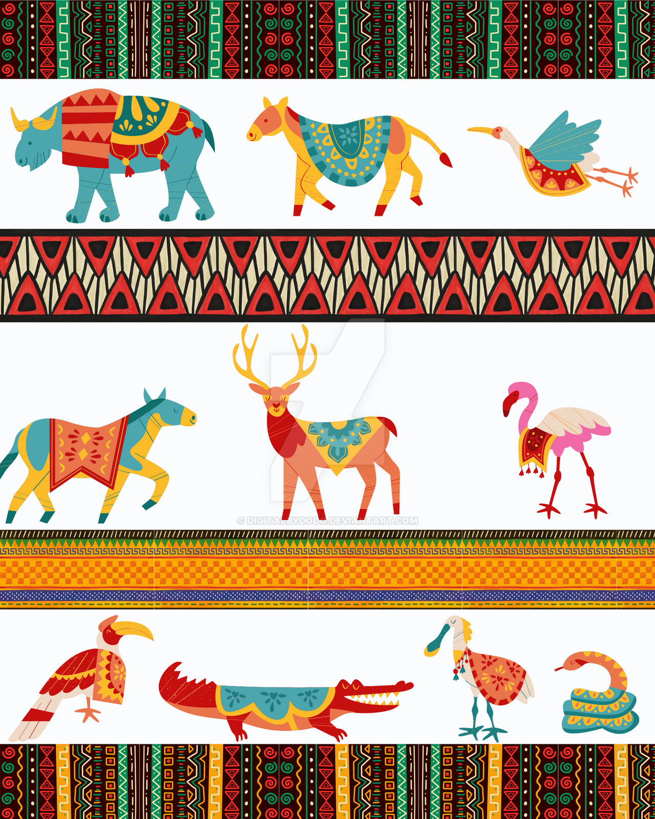 African Animal Pattern Designs African Animal pattern by DigitalbyDodo on DeviantArt