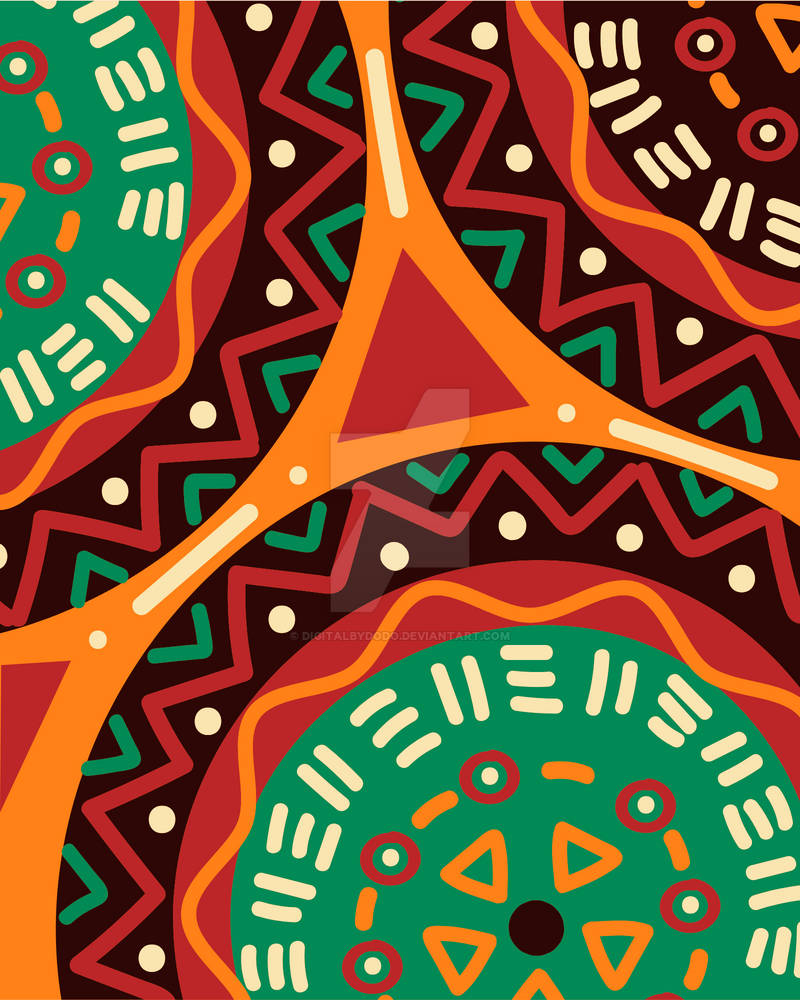 African pattern by DigitalbyDodo on DeviantArt