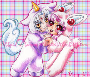 Helios and ChibiUsa Kigurumi