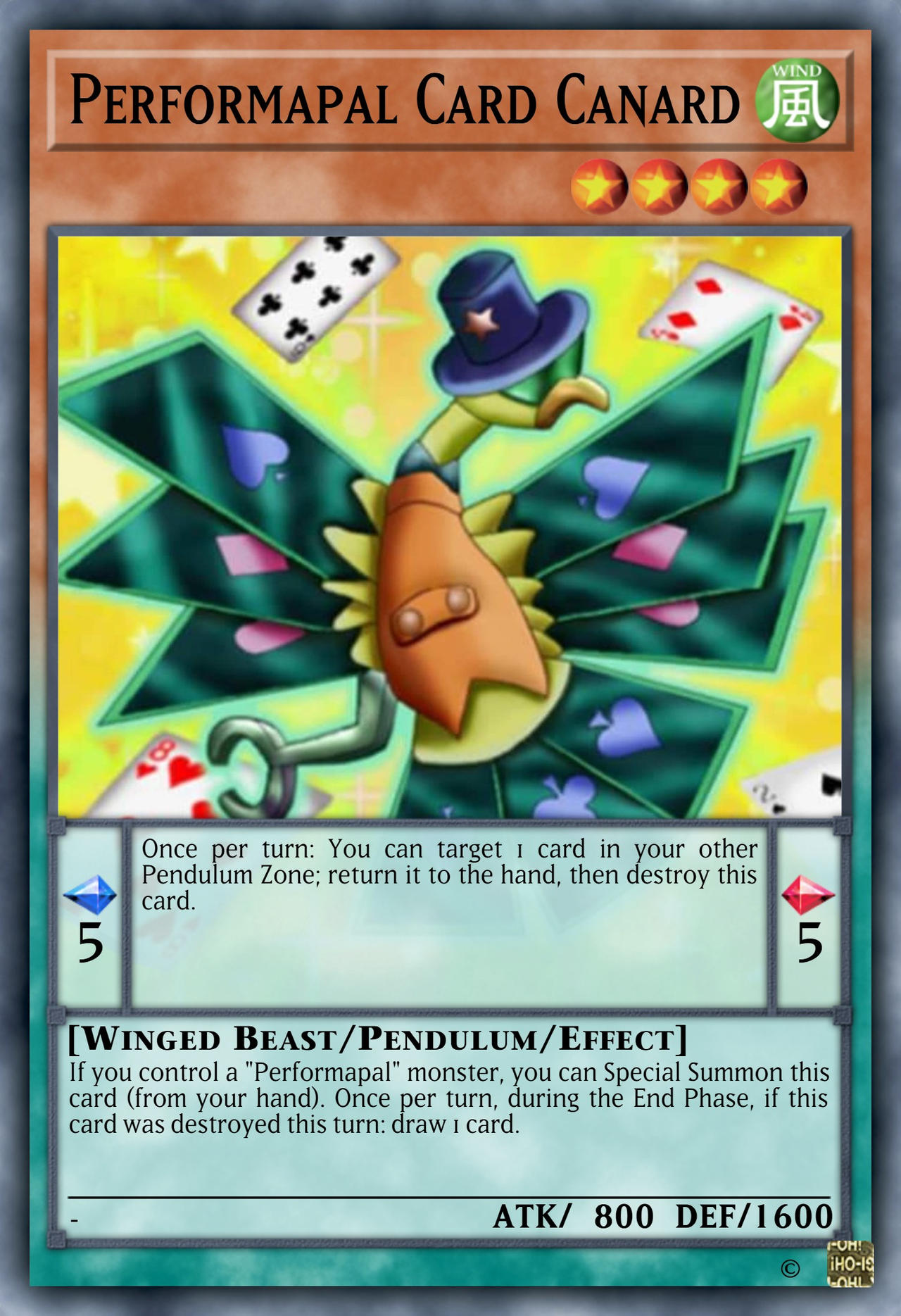 yugioh performapal card canard Performapal Card Canard | Yu-Gi-Oh! Wiki