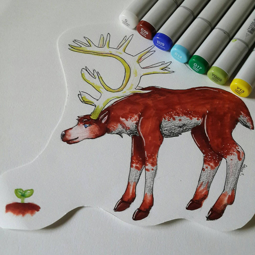 Copic Father Deer