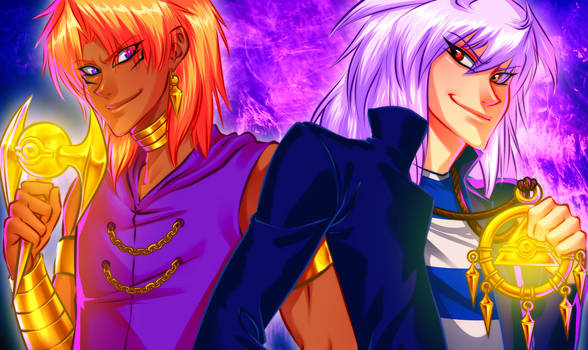 Yami Bakura and Marik