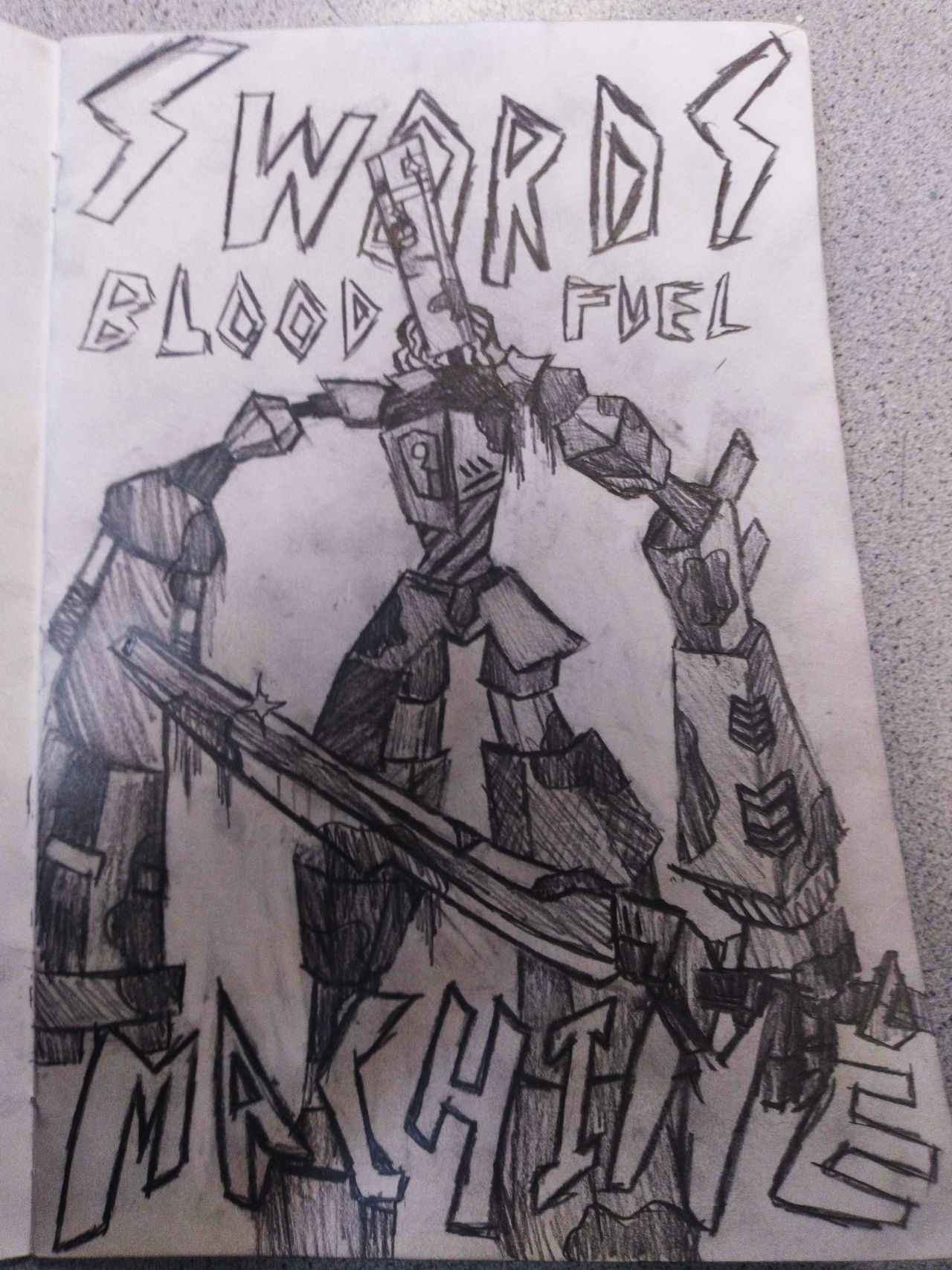 Swords Machine Swordsmachine Drawing by UnholyAccountant on DeviantArt