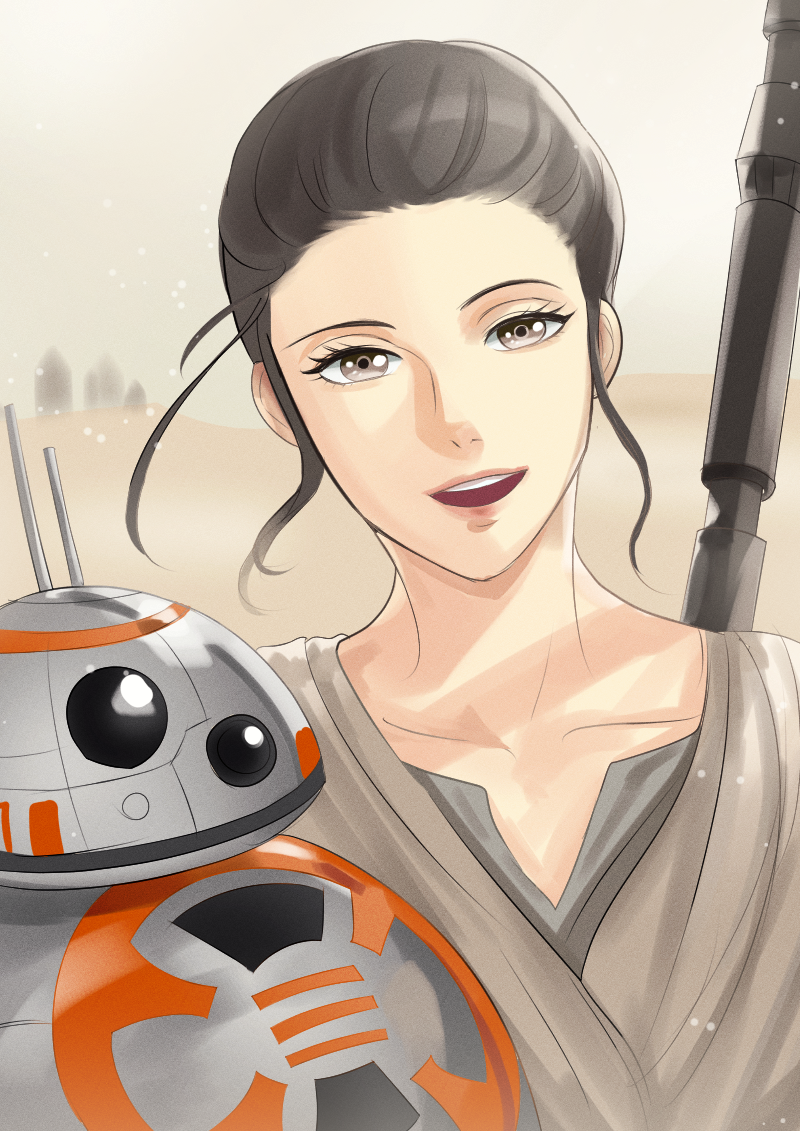 Rey and BB8 [star wars]