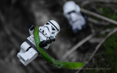 Stormtroopers fighting a tentacle