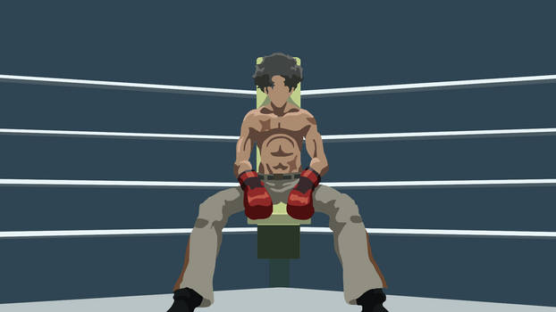 Megalo Box | Gearless Joe | Minimalist Wallpaper