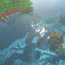 Turquoise ocean on Minecraft