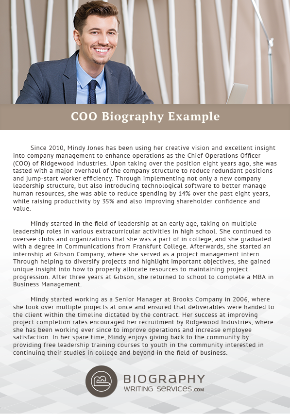 COO Biography Example by C-LevelBiographyWr on DeviantArt