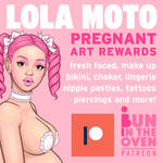 Pregnant Lola Moto rewards out now! by bunintheoven