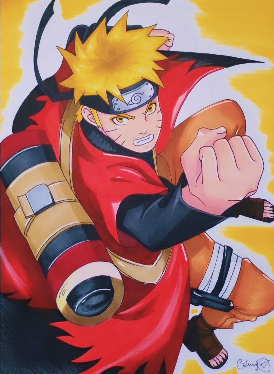 Naruto Drawing: Naruto Uzumaki (Sage Mode) by ArtDragon2199 on DeviantArt