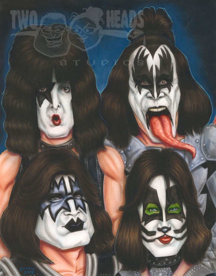 KISS Caricature by Sundini on DeviantArt KISS Caricature by Sundini on DeviantArt